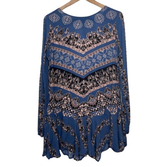 Free People Dresses & Skirts - FREE PEOPLE | Long Sleeve Ruffle Skirt Smooth Talker Mini Tunic Dress | Size S